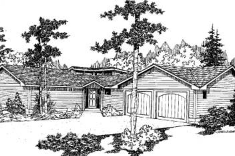 Dream House Plan - Ranch Exterior - Front Elevation Plan #60-342