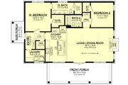 Barndominium Style House Plan - 2 Beds 2 Baths 1320 Sq/Ft Plan #430-376 