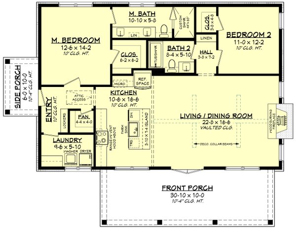 Barndominium Floor Plan - Main Floor Plan #430-376