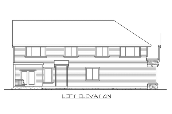 Exterior - Other Elevation 1 for Craftsman House Plan #132-126 - 4 bed, 2.5 bath