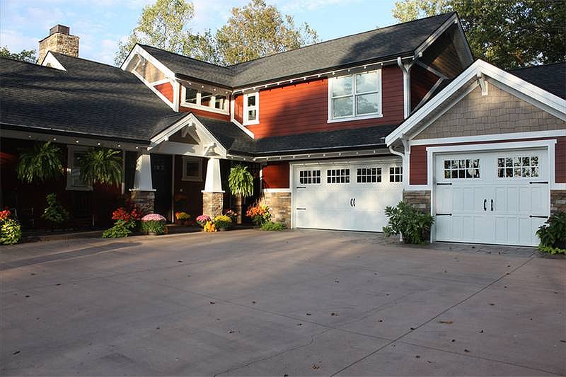 Home Plan - Front View - 3150 square foot craftsman home