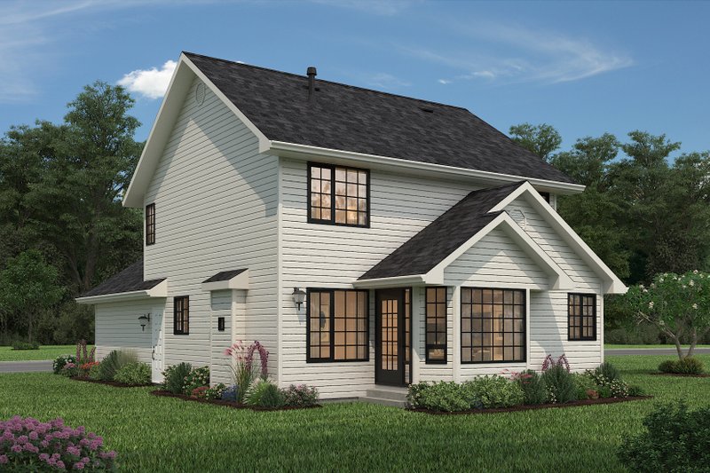 Home Plan - Exterior - Rear Elevation 3 for Traditional House Plan #18-282 - 3 bed, 2.5 bath