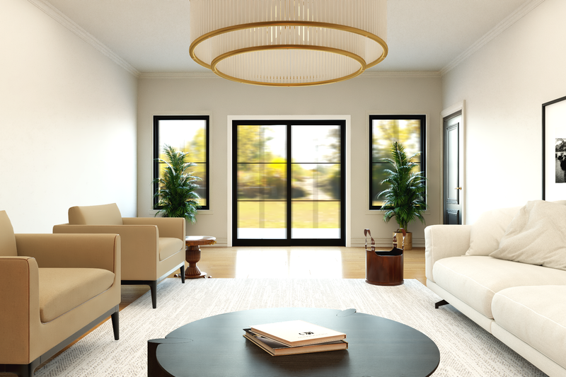 House Blueprint - Interior - Family Room for Barndominium House Plan #1064-423 - 3 bed, 3.5 bath