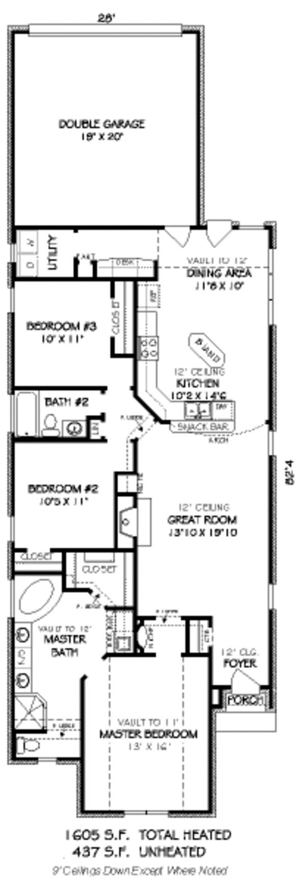 European Floor Plan - Main Floor Plan #424-121