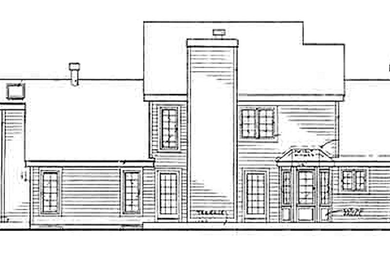 Dream House Plan - Exterior - Rear Elevation for Farmhouse House Plan #3-177 - 4 bed, 2.5 bath