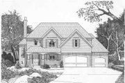 Traditional Style House Plan - 4 Beds 3.5 Baths 2952 Sq/Ft Plan #6-148 