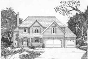 Traditional Exterior - Front Elevation Plan #6-148
