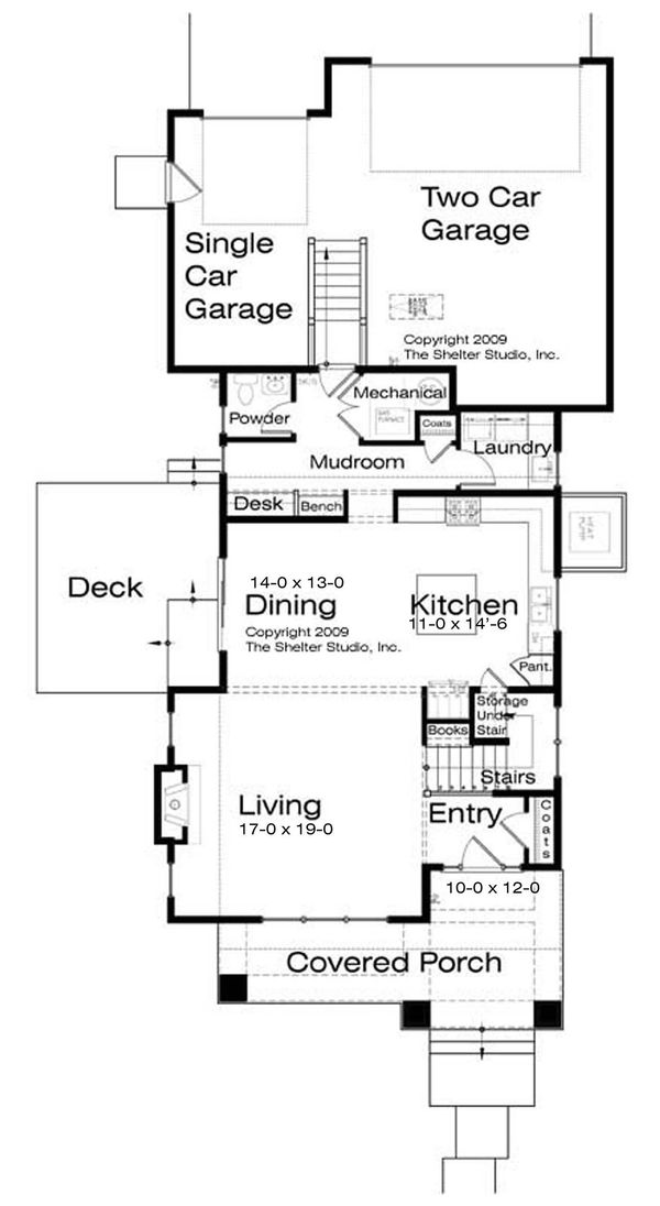 Home Plan - Prairie Floor Plan - Main Floor Plan #434-11
