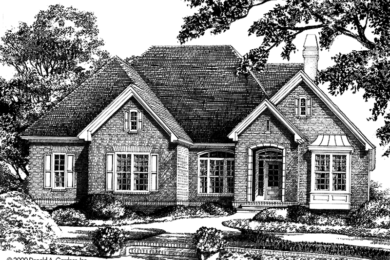 Dream House Plan - Traditional Exterior - Front Elevation Plan #929-587