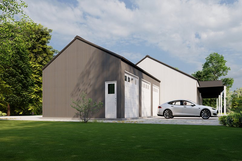 Home Plan - Exterior - Other Elevation 2 for Barndominium House Plan #1107-12 - 5 bed, 3.5 bath