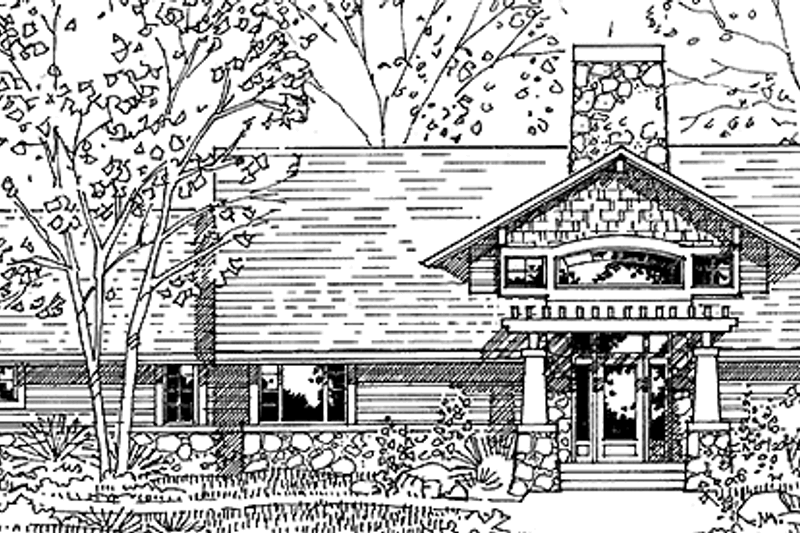 House Plan Design - Craftsman Exterior - Front Elevation Plan #965-4