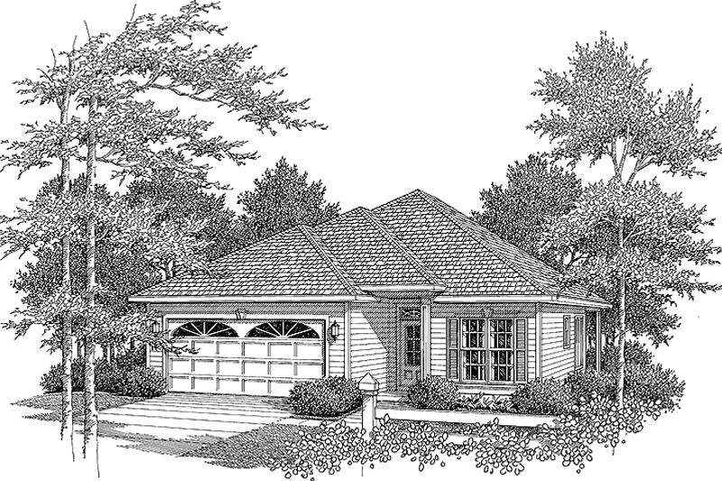 House Design - Country Exterior - Front Elevation Plan #37-270