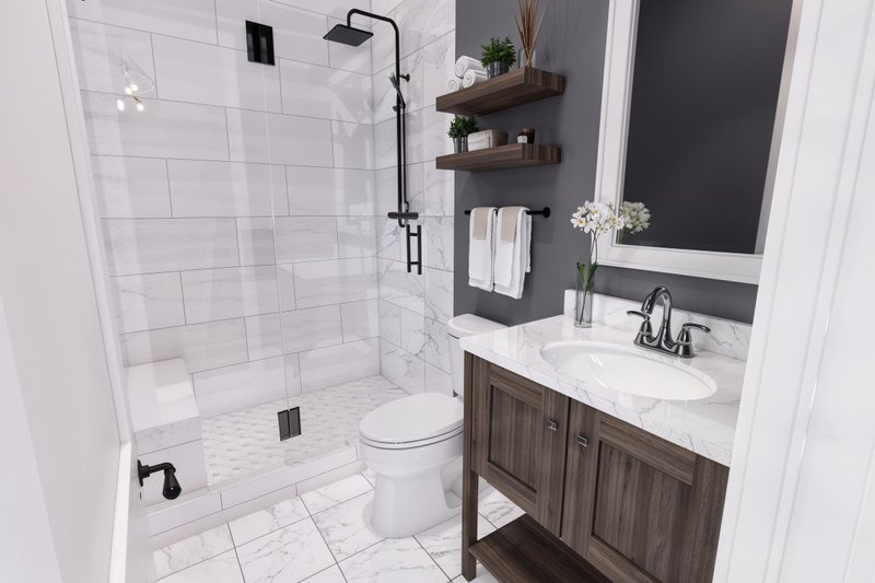 House Design - Interior - Bathroom for Farmhouse House Plan #51-1449 - 4 bed, 4 bath