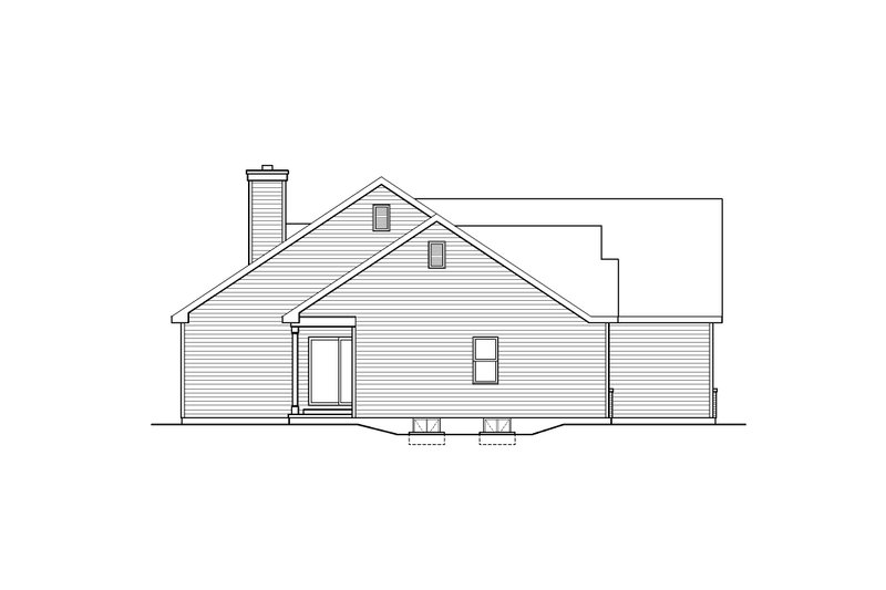Home Plan - Exterior - Other Elevation 1 for Ranch House Plan #22-644 - 4 bed, 3.5 bath