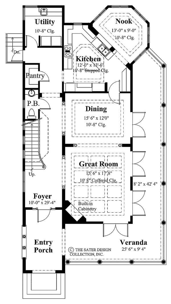 Architectural House Design - Mediterranean Floor Plan - Main Floor Plan #930-139