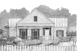 House Plan Design - Country Exterior - Front Elevation Plan #301-150