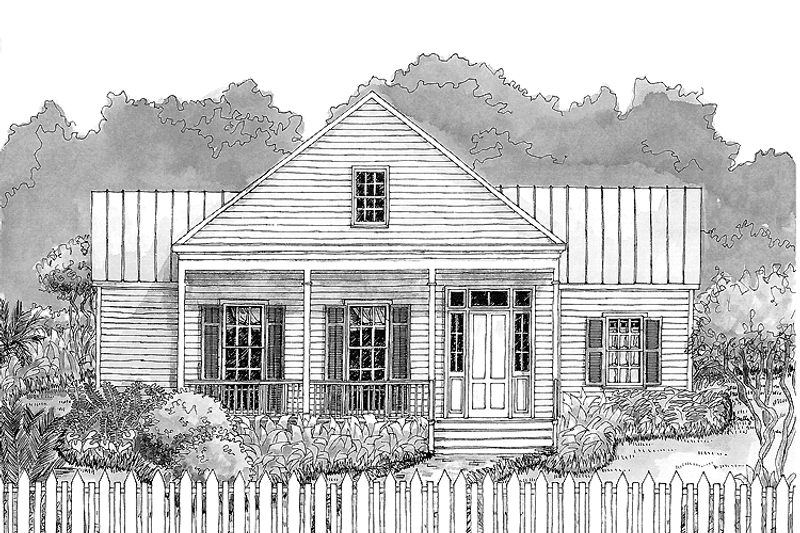 House Plan Design - Country Exterior - Front Elevation Plan #301-150