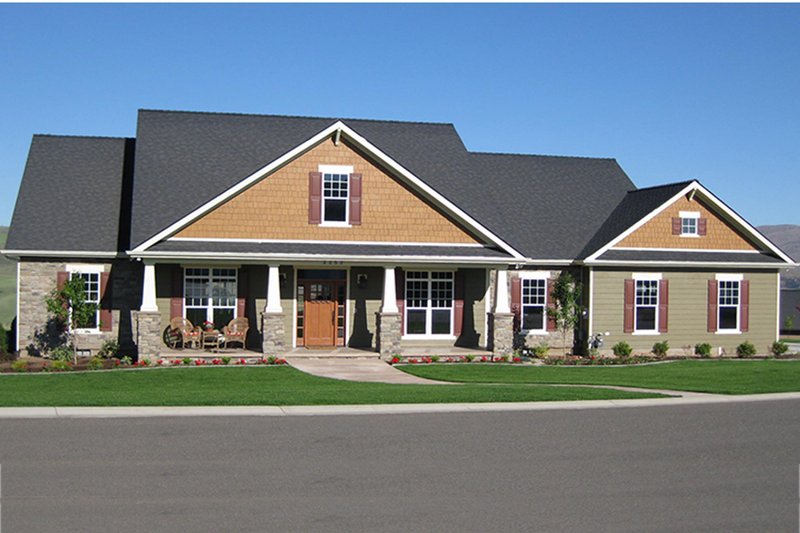 Home Plan - Exterior - Front Elevation 3 for Craftsman House Plan #21-434 - 4 bed, 3.5 bath