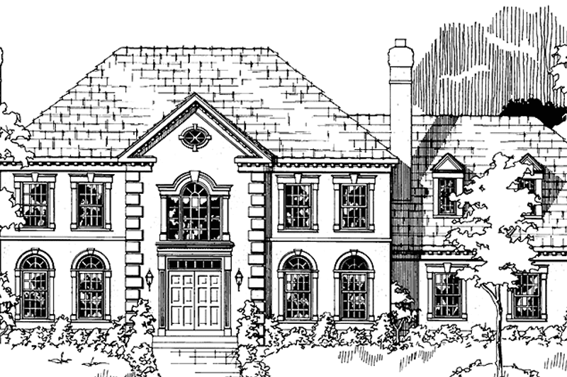 House Blueprint - Country Exterior - Front Elevation Plan #953-53