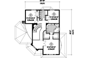 European Style House Plan - 3 Beds 2 Baths 2505 Sq/Ft Plan #25-4858 