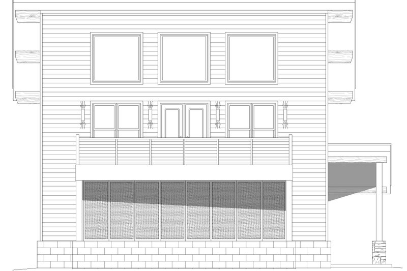 Architectural House Design - Exterior - Other Elevation for Modern House Plan #932-700 - 2 bed, 2.5 bath