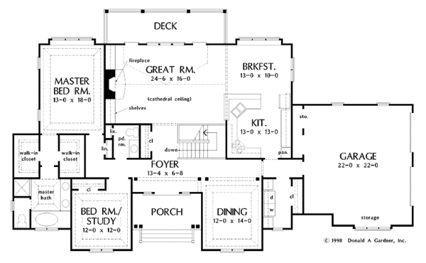 Dream House Plan - Country Floor Plan - Main Floor Plan #929-416