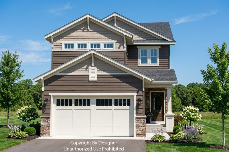 Home Plan - Exterior - Front Elevation 3 for Craftsman House Plan #51-1545 - 3 bed, 2.5 bath