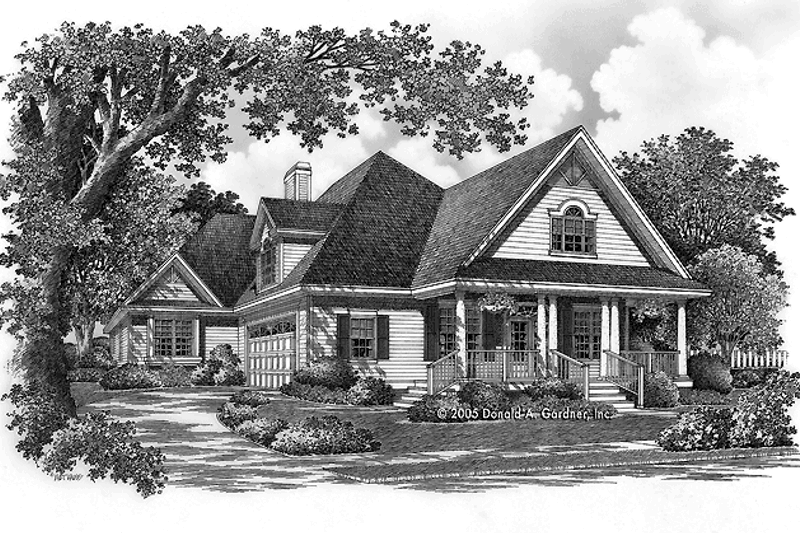 Home Plan - Country Exterior - Front Elevation Plan #929-786