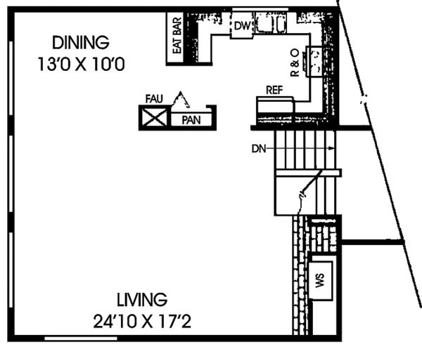 Home Plan - Contemporary Floor Plan - Upper Floor Plan #60-910