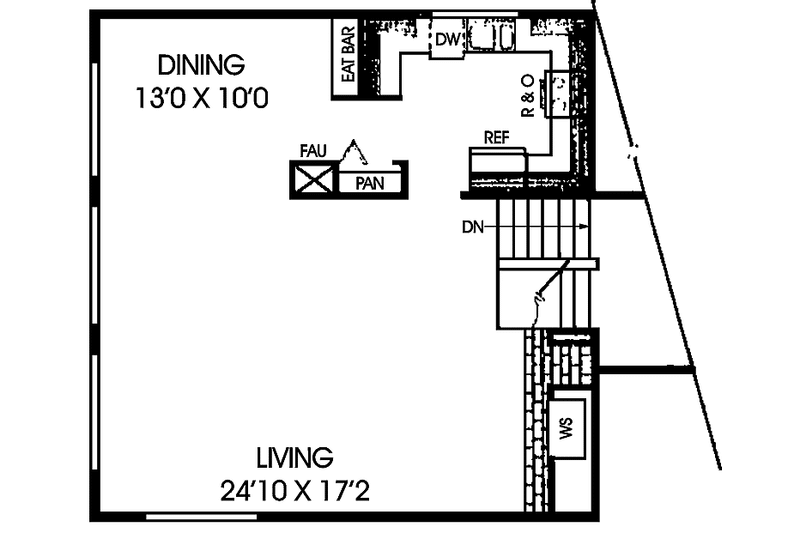 Home Plan - Floor Plan - Upper Floor for Contemporary House Plan #60-910 - 3 bed, 2 bath