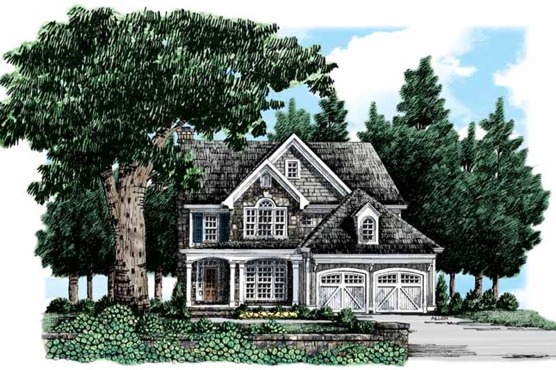Architectural House Design - Country Exterior - Front Elevation Plan #927-318