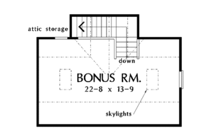 Floor Plan - Other Floor for Ranch House Plan #929-380 - 3 bed, 2 bath
