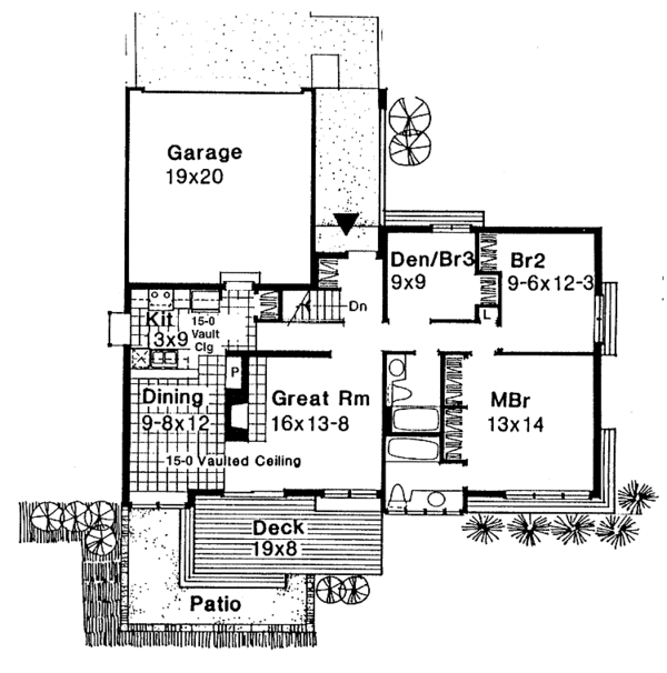 Home Plan - Contemporary Floor Plan - Main Floor Plan #320-660