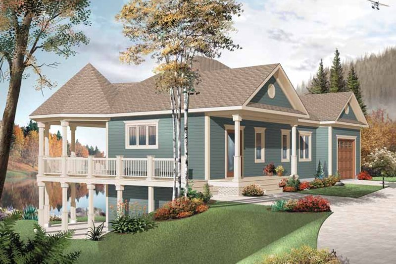 Architectural House Design - Country Exterior - Front Elevation Plan #23-2478
