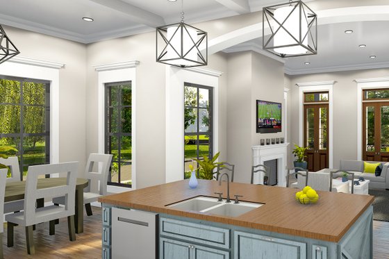 Interior - Kitchen 1 for Ranch House Plan #406-9655 - 3 bed, 2 bath