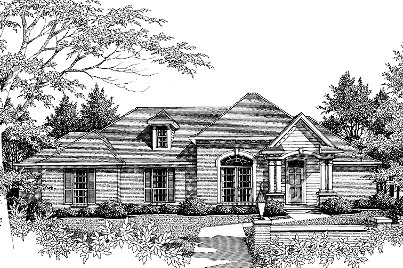 Dream House Plan - Exterior - Front Elevation 3 for Traditional House Plan #952-146 - 3 bed, 2 bath