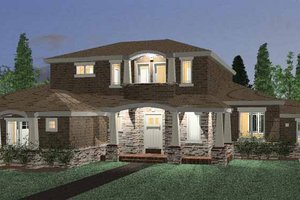 Home Plan - Prairie Exterior - Front Elevation Plan #937-1