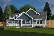 Craftsman Style House Plan - 3 Beds 2 Baths 1726 Sq/Ft Plan #53-464 Exterior 