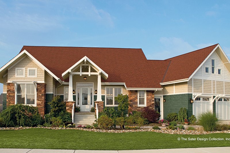 House Plan Design - Exterior - Front Elevation 4 for Craftsman House Plan #930-356 - 4 bed, 2.5 bath