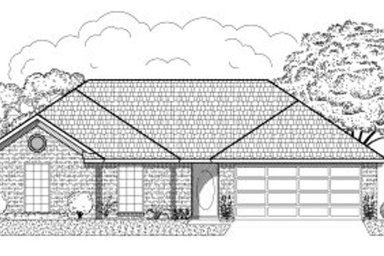 Exterior - Front Elevation for Traditional House Plan #65-393 - 3 bed, 2 bath