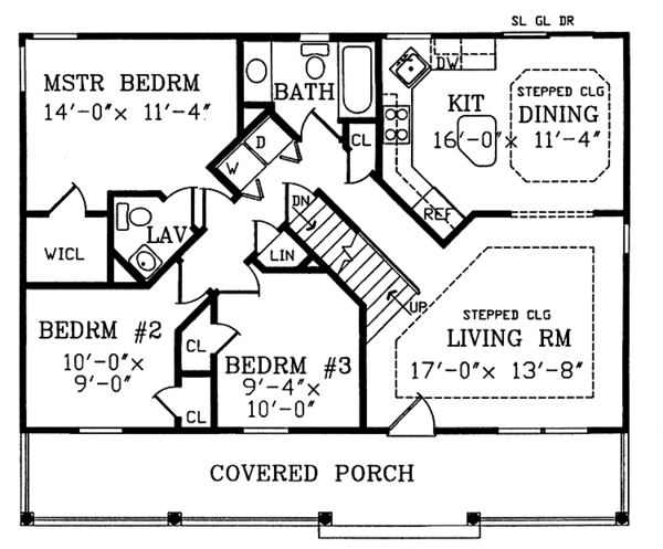 Home Plan - Country Floor Plan - Main Floor Plan #314-207