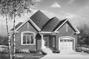 Country Exterior - Front Elevation Plan #23-2329