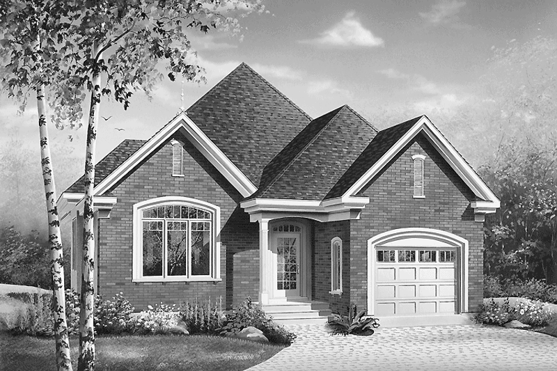 Architectural House Design - Country Exterior - Front Elevation Plan #23-2329