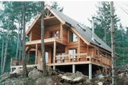 European Style House Plan - 2 Beds 2 Baths 1154 Sq/Ft Plan #118-142 