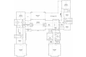 Floor Plan - Main Floor for Modern House Plan #1096-172 - 4 bed, 4.5 bath