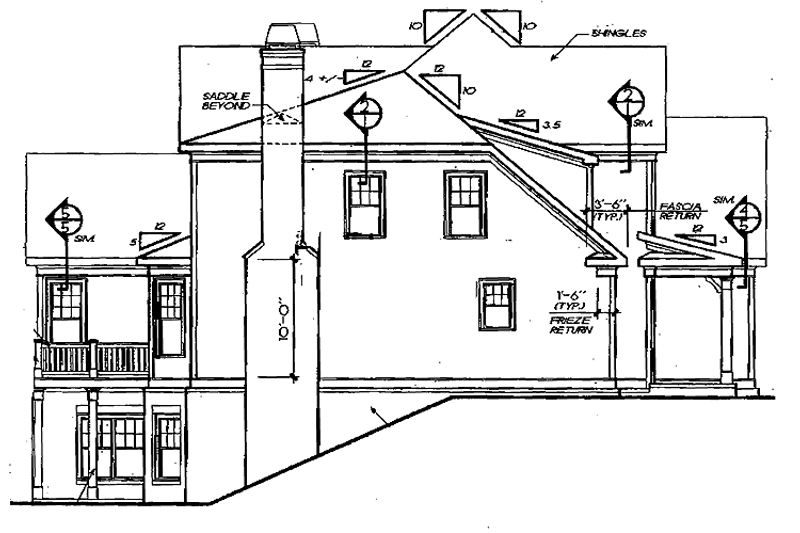 Architectural House Design - Exterior - Other Elevation for Country House Plan #927-361 - 4 bed, 3.5 bath