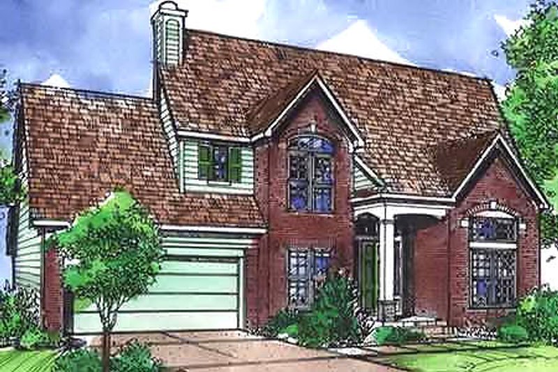 Home Plan - European Exterior - Front Elevation Plan #320-451