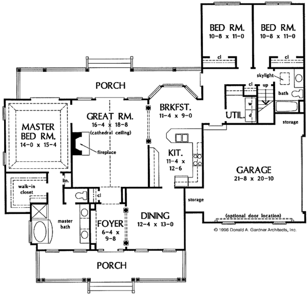 Architectural House Design - Ranch Floor Plan - Main Floor Plan #929-244