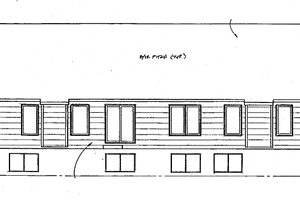Exterior - Rear Elevation for Traditional House Plan #58-219 - 4 bed, 4 bath
