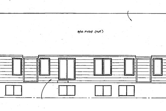 Exterior - Rear Elevation for Traditional House Plan #58-219 - 4 bed, 4 bath